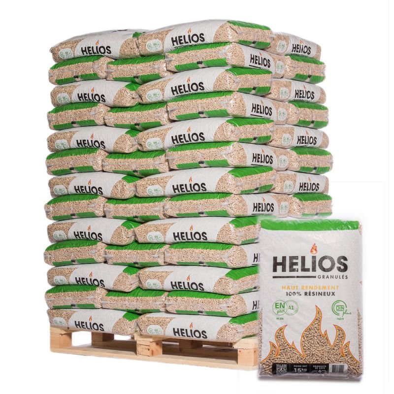 HELIOS PELLET - Palet de 65 sacos de pellets