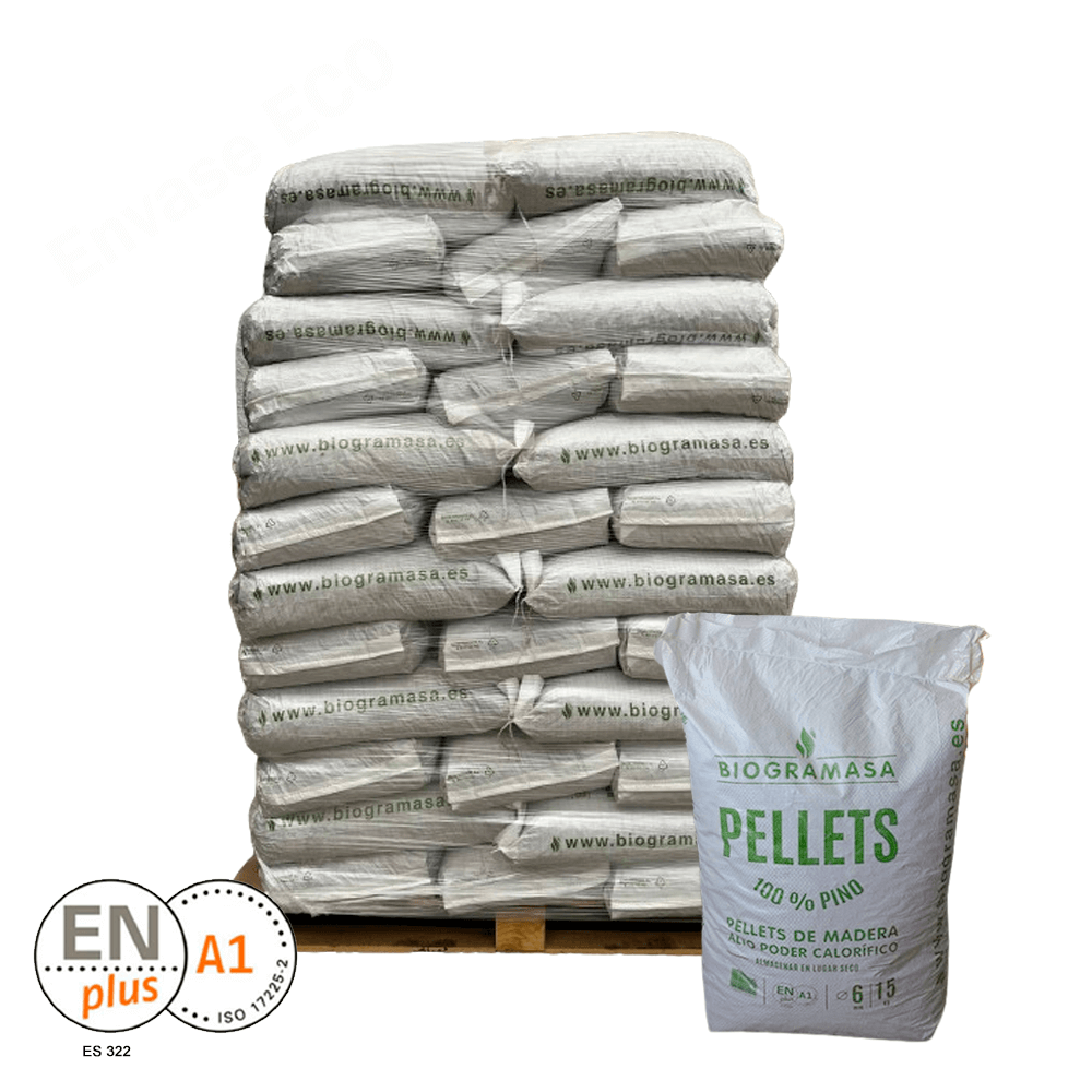 BIOGRAMASA - Palet de 77 sacos de pellets