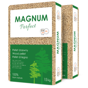 Pellet drzewny MAGNUM - Paleta 65 worków po 15 kg