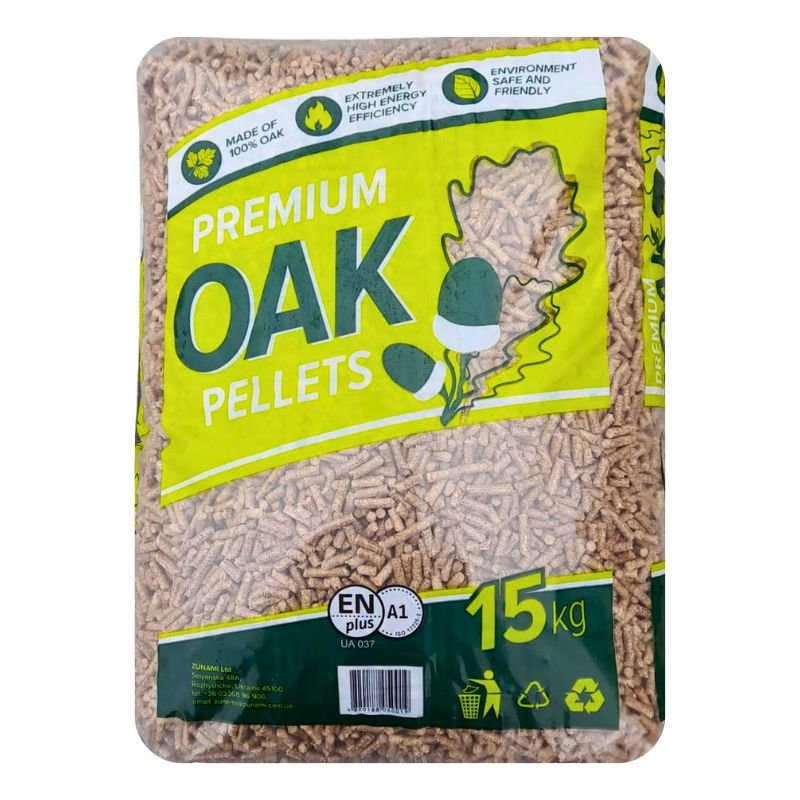 Pellet drzewny OAK - Paleta 65 worków po 15 kg