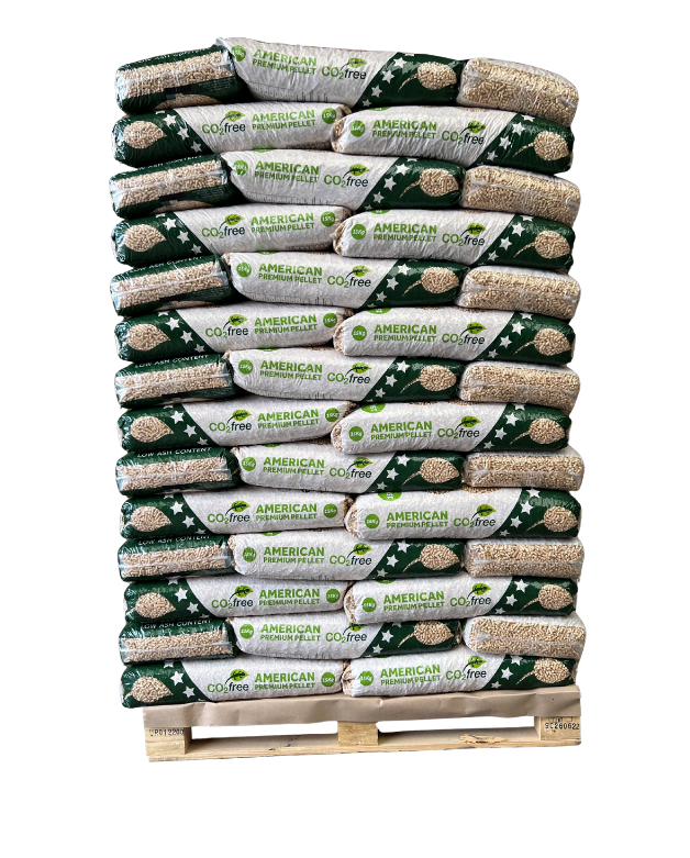 Pellet AMERICAN Premium - Paleta 65 worków po 15 kg