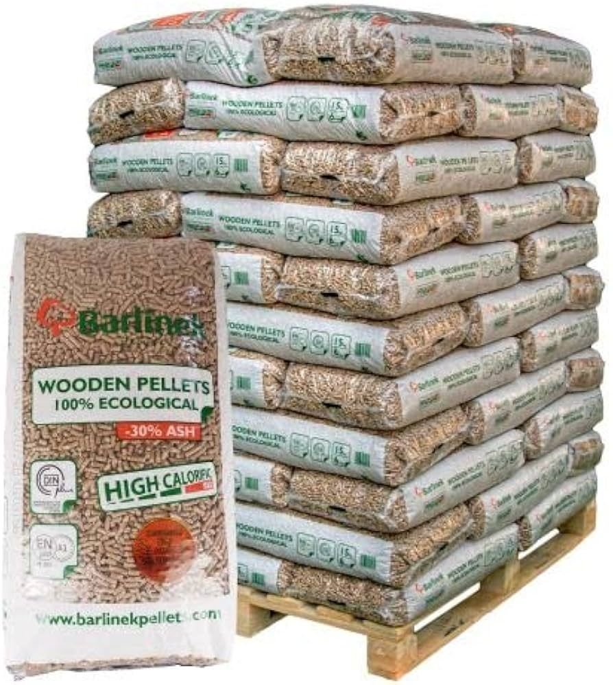 Pellet drzewny BARLINEK - Paleta 65 worków po 15 kg